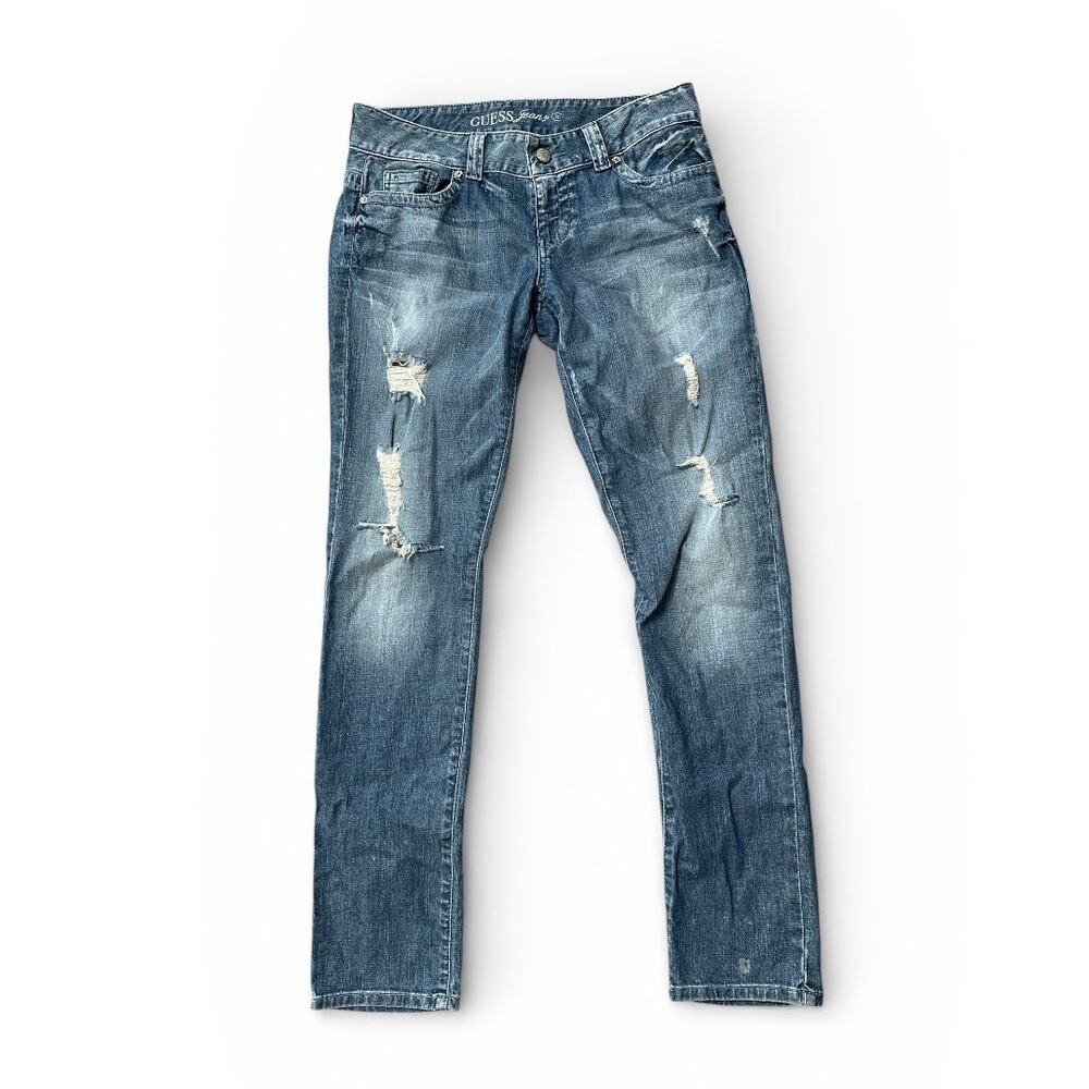 Guess Jeans Distressed Skinny Denim Blue Size 30